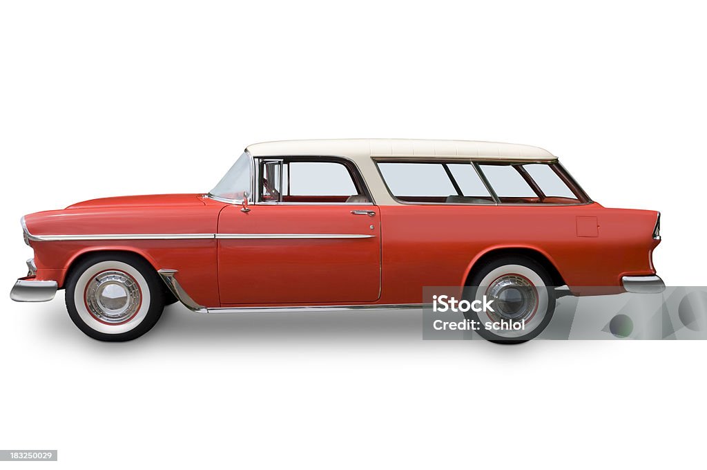 Vagone di Chevy Nomad - 1955 - Foto stock royalty-free di Station wagon