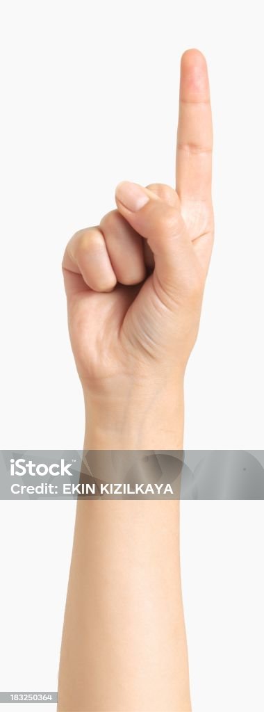 Isolierte hand, - Lizenzfrei Nummer 1 Stock-Foto