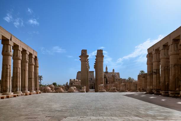 istock columns in an empty courtyard in an ancient city at day 1832504374