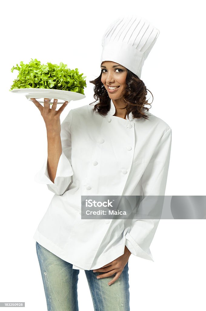 Végétalien chef cuisinier - Photo de Adulte libre de droits