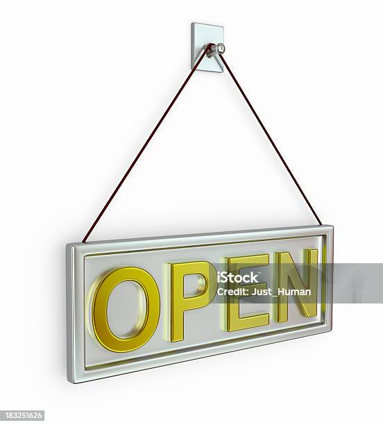 Sign Open Stock Photo - Download Image Now - Accessibility, Business, Cut Out