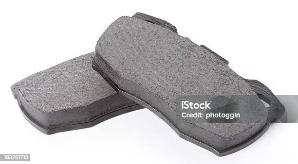 Two Automotive Brake Pads Stock Photo - Download Image Now - Brake Pad, Brake, Car