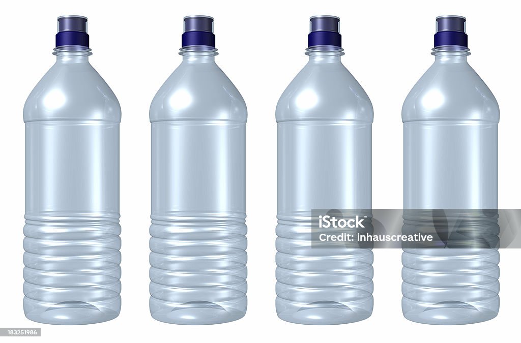 3 d de plástico botellas de agua - Foto de stock de Agua libre de derechos