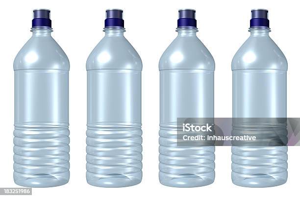 3 D De Plástico Botellas De Agua Foto de stock y más banco de imágenes de Agua - Agua, Agua potable, Bebida