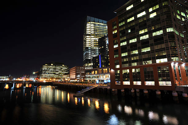 istock Night View of Boston Waterfront 183253083