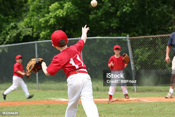 Play At First Stock Photo - Download Image Now - Baseball - Sport, Baseball - Ball, Youth Baseball and Softball League
