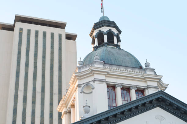 Due Capitol edifici di Tallahassee, Florida - foto stock