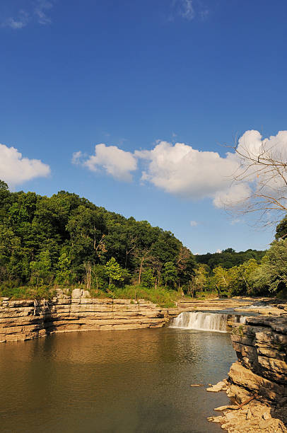 Waterfall Lower Cataract Falls State Park Central Indiana Landmark