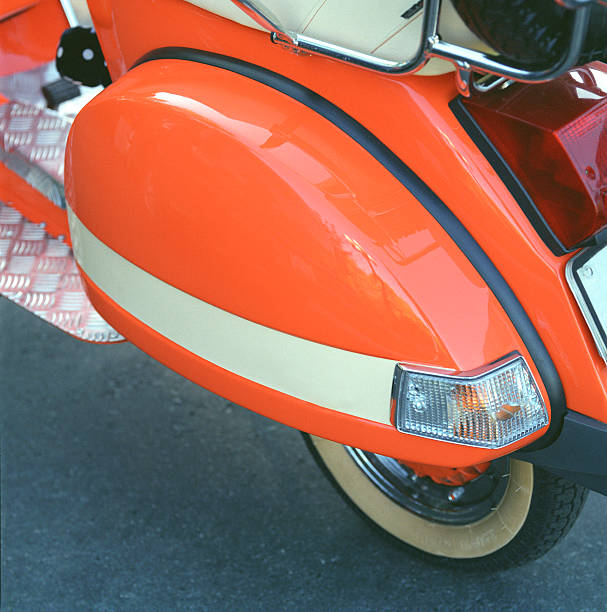 istock Rear of the Orange Scooter 183255243