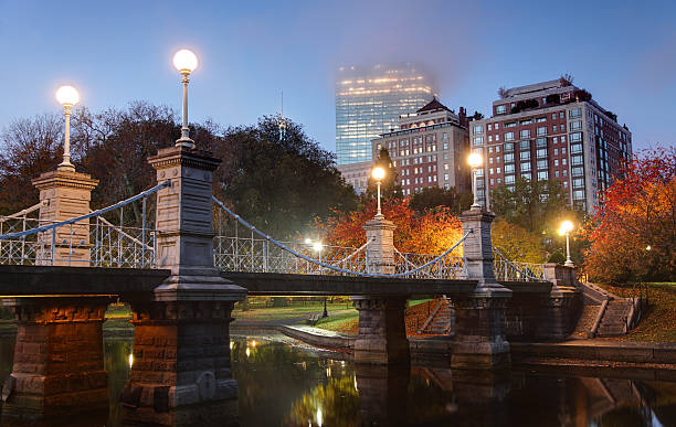 istock Foggy Autumn Morning in Boston 183255635