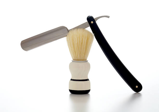 istock Shaving Brush & Straight Razor (classic) 183255658