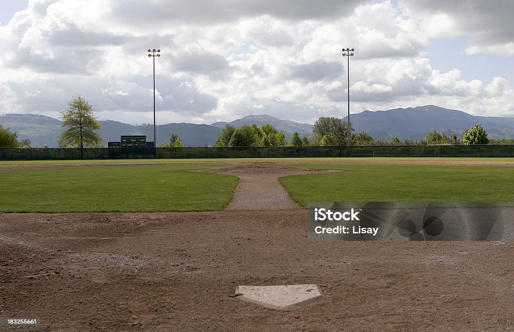 Campo de béisbol - Foto de stock de Campo de béisbol libre de derechos