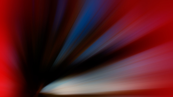 Radial blurry background, red, black, light, dark. Web banner.