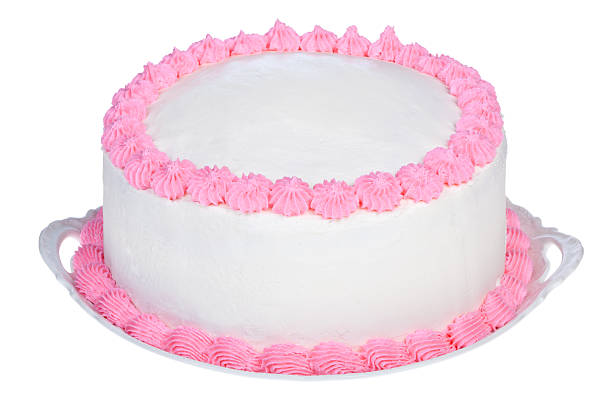 istock Pink decorated party cake to personalize 183256305