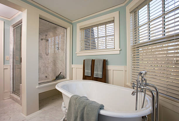 Luxurious remodeled bathroom.
