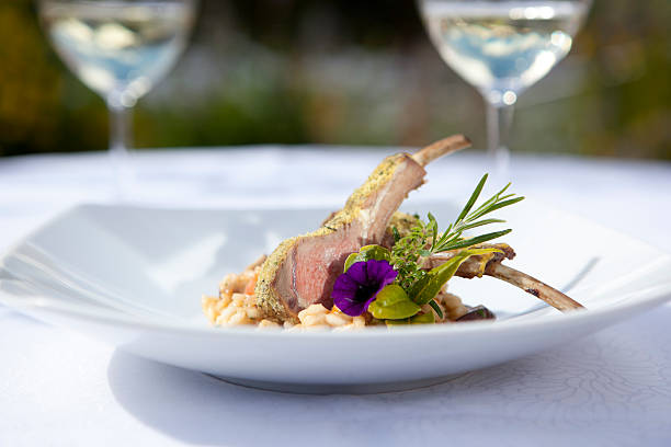 Rack of lamb stock photo