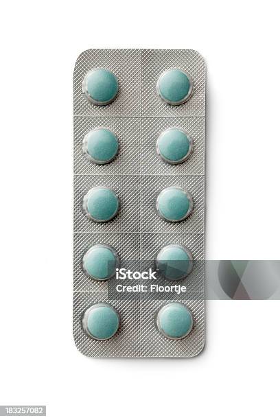 Médicos Blister De Comprimidos - Fotografias de stock e mais imagens de Comprimido - Comprimido, Farmácia, Figura para recortar