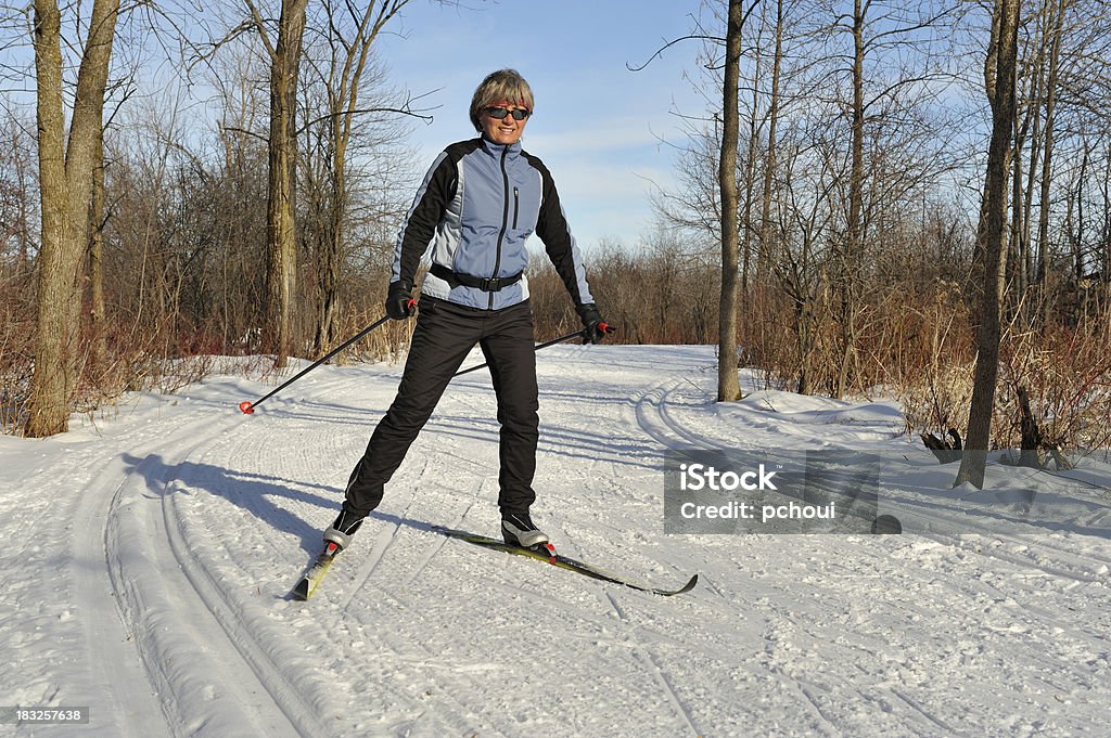 Frau cross-country Ski, Wintersport - Lizenzfrei Aerobic Stock-Foto