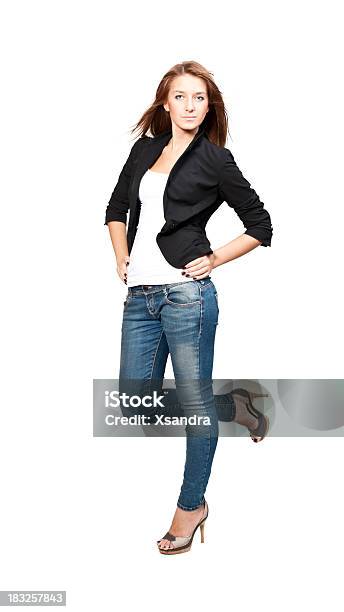 Foto de Modelo De Moda e mais fotos de stock de Jeans Skinny - Jeans Skinny, Mulheres, Só Uma Mulher