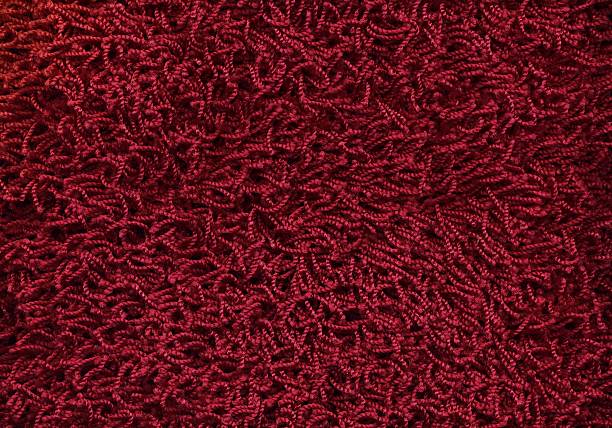 Red Fluffy Carpet  shag rug stock pictures, royalty-free photos & images
