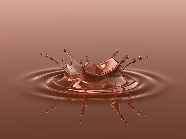 chocolate splash (crown) - chocolate splash stok fotoğraflar ve resimler