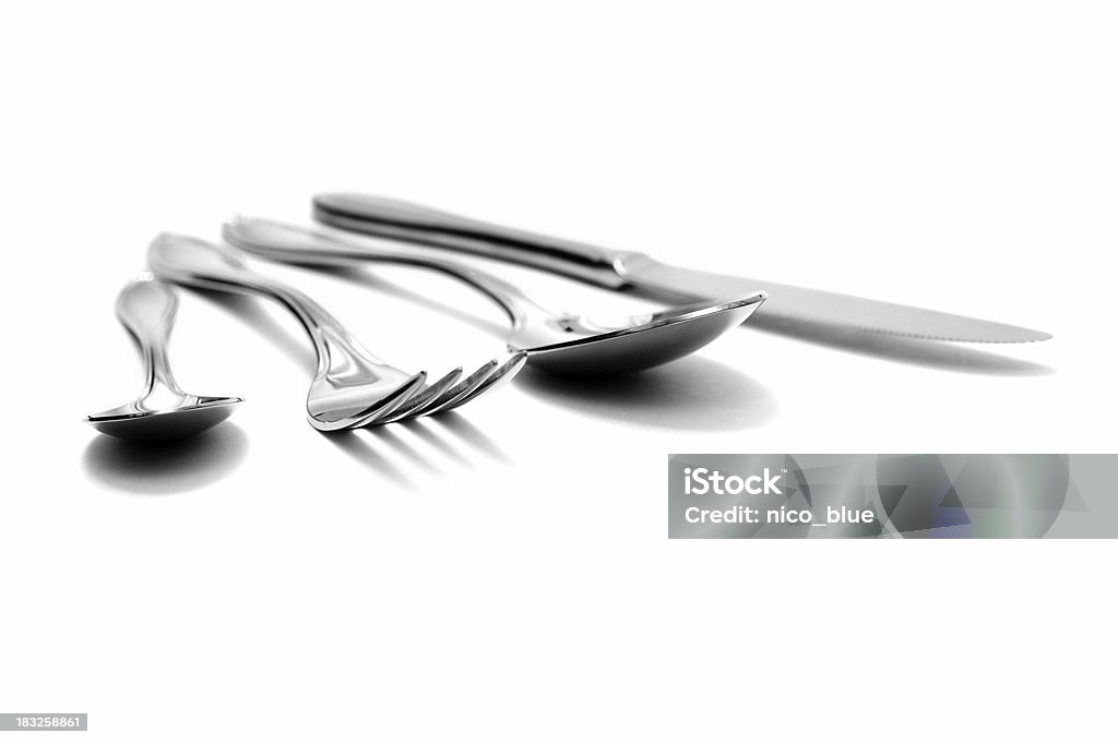 銀製食器 - カットアウトのロイヤリティフリーストックフォト