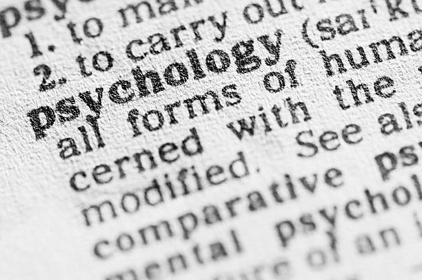 istock Dictionary definition of psychology in black type 183259029