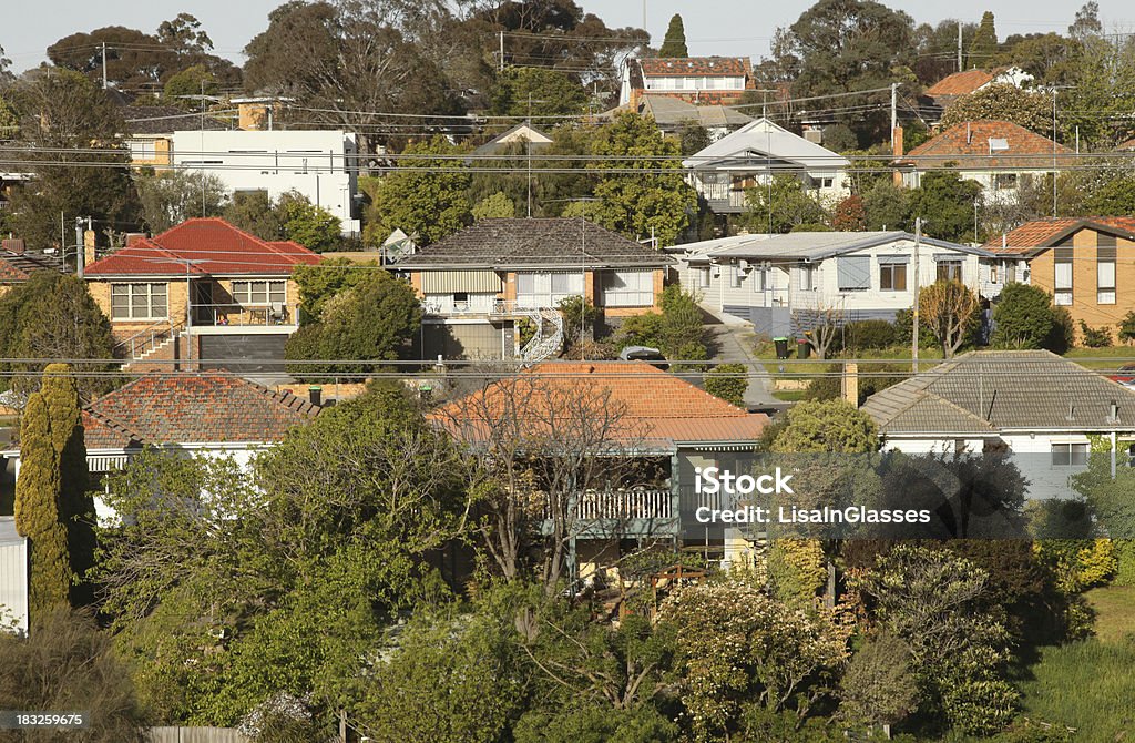 Australian Vorort - Lizenzfrei Wohngebäude Stock-Foto