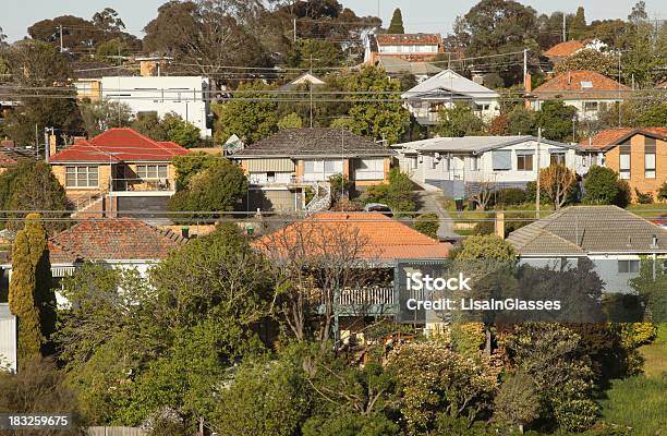 Foto de Subúrbio Da Austrália e mais fotos de stock de Edifício residencial - Edifício residencial, 1950-1959, Melbourne - Austrália