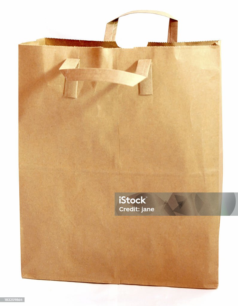 Paper Bag A generic brown shopping bag. Paper Bag Stock Photo