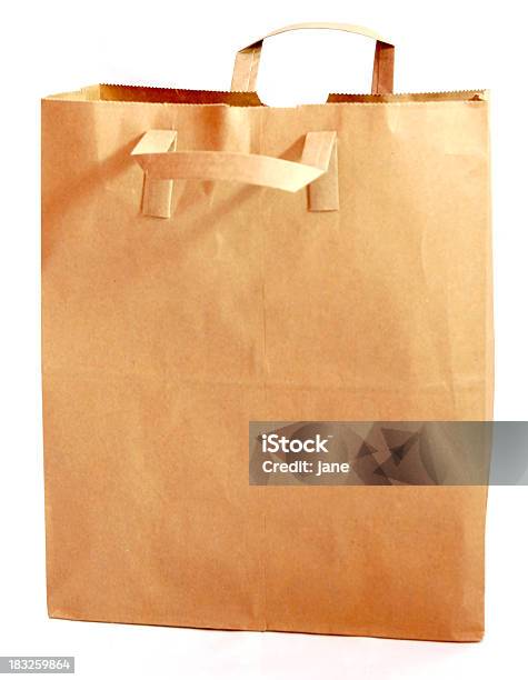 Paper Bag Stock Photo - Download Image Now - Paper Bag, Handle, Paper