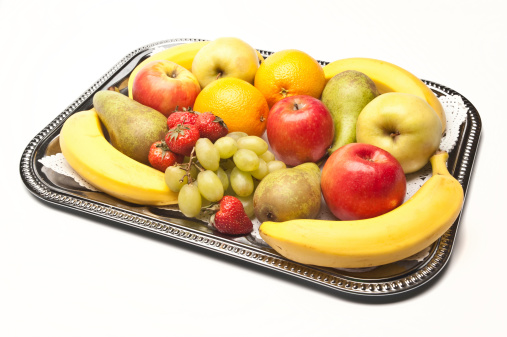A selection of fruit on a tray