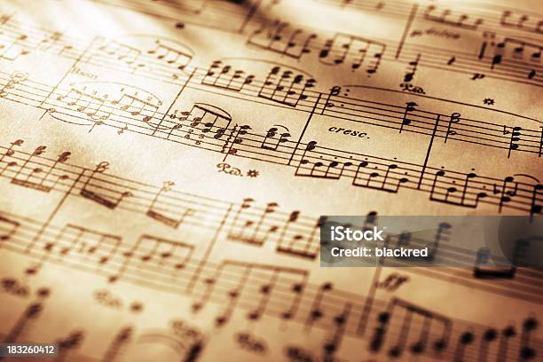 Sheet Music Stock Photo - Download Image Now - Sheet Music, Classical Music, Music
