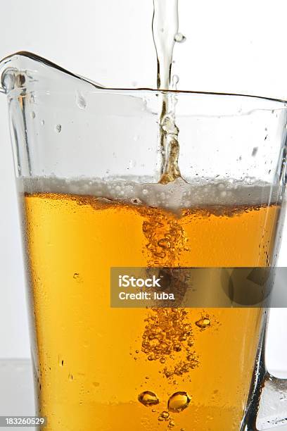 Pitcher Being Filled With Beer Stock Photo - Download Image Now - Beer - Alcohol, Pitcher - Jug, Alcohol - Drink