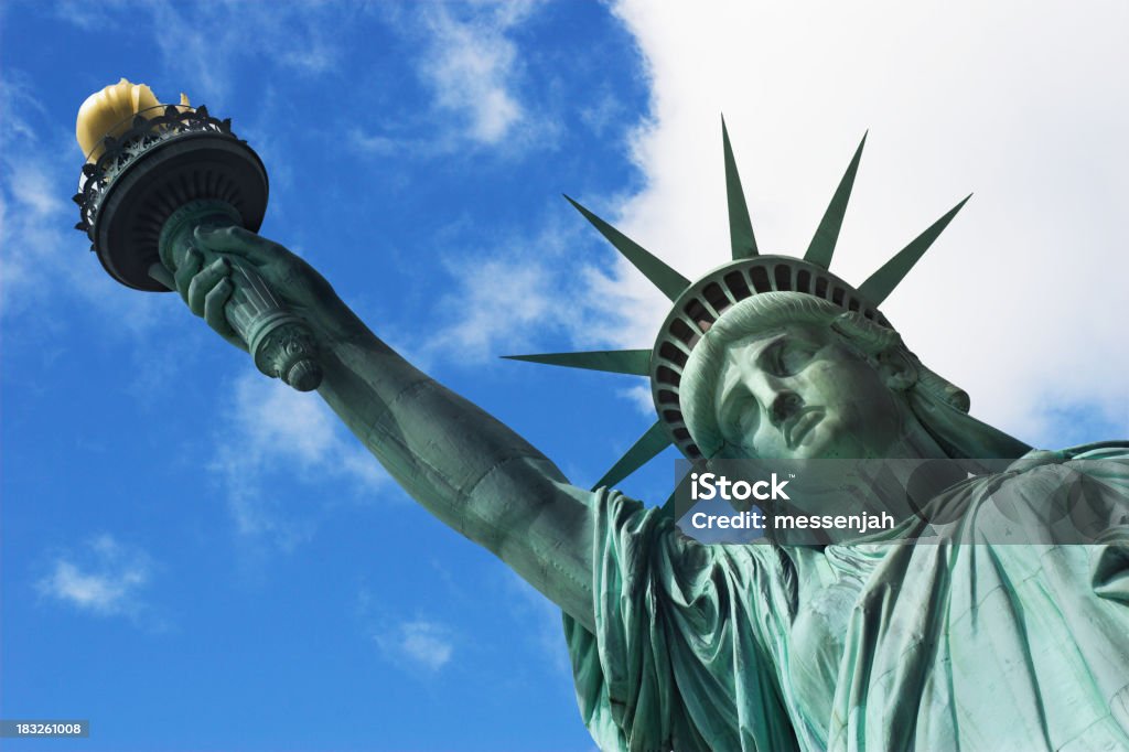 Nahaufnahme von lady Liberty - Lizenzfrei Fackel Stock-Foto