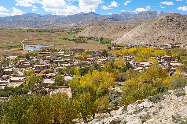 istock Small tibetan village at mountain foot 183261020