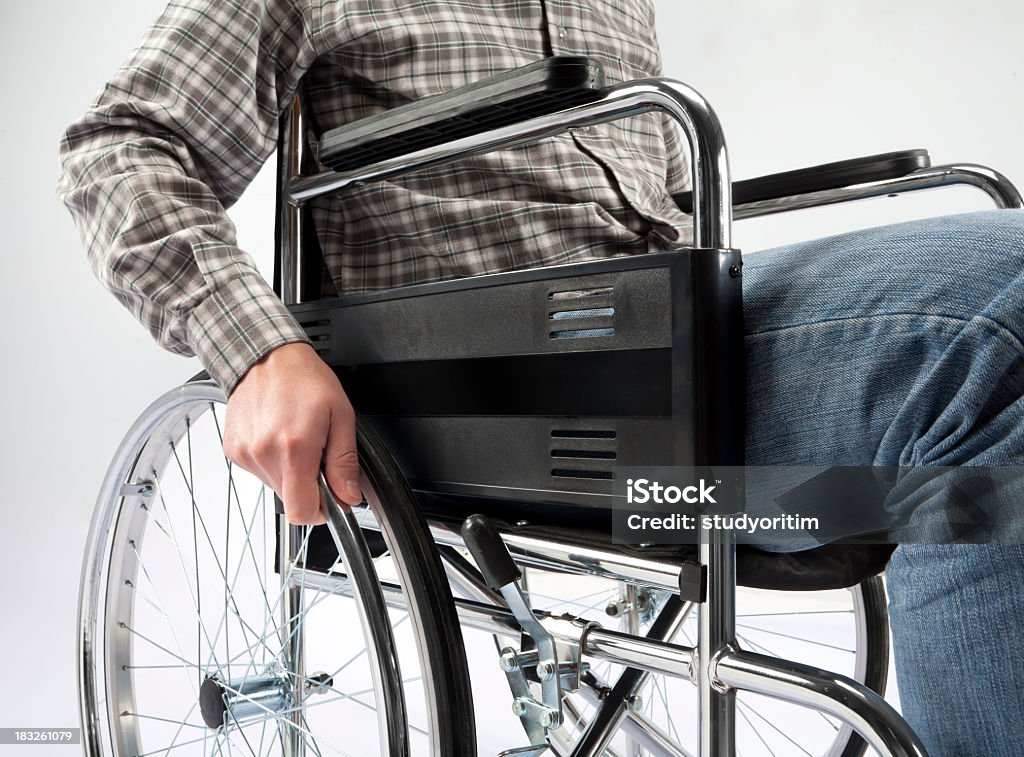 휠체어 및 사용불가능 - 로열티 프리 뇌졸중 스톡 사진