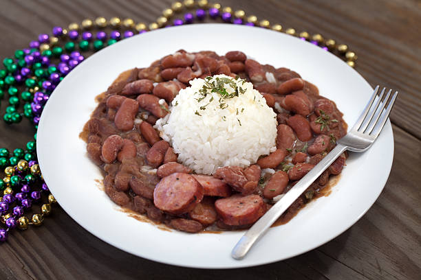 New Orleans Red Beans and Rice stock photo