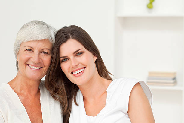 istock Smiling Senior Mother And Daughter 183261857