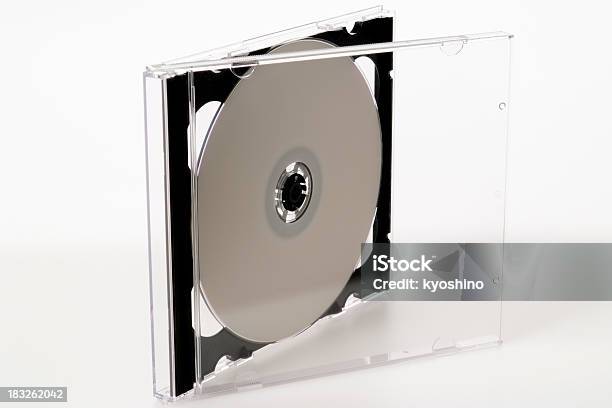 絶縁ショットのプラスチック製 Cd ジュエルケースに白背景 - CD-ROMのストックフォトや画像を多数ご用意 - CD-ROM, CDケース, DVD