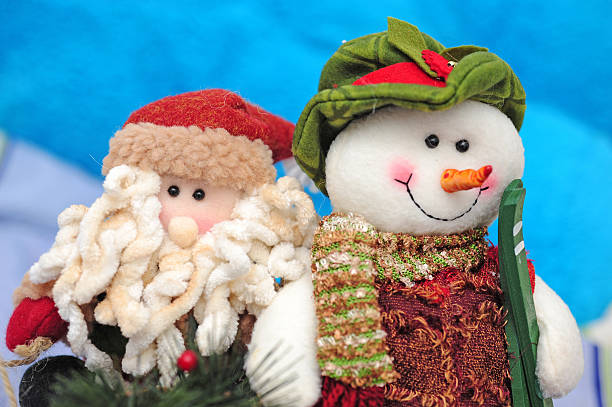 istock Santa Claus and Snowman 183262742