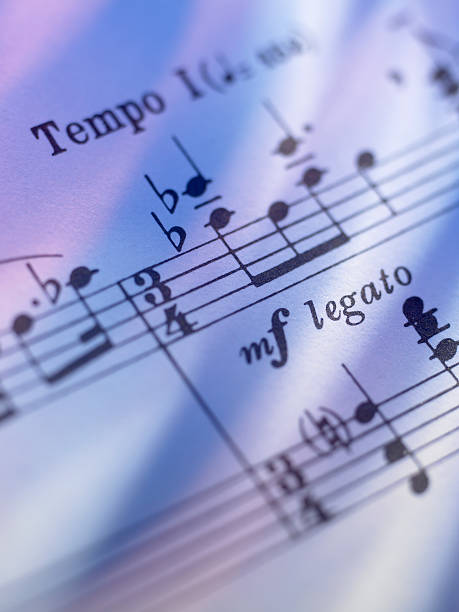 istock Close-up of notes on sheet music 183264409