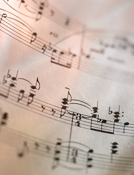 istock Close-up of notes on sheet music 183264411