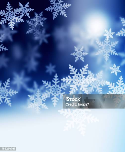 Zimowa Nocy - zdjęcia stockowe i więcej obrazów Boże Narodzenie - Boże Narodzenie, Tło, Śnieg