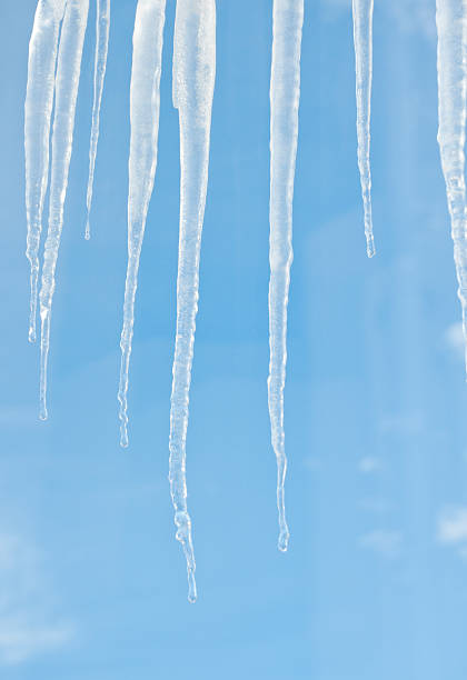 Icicles stock photo