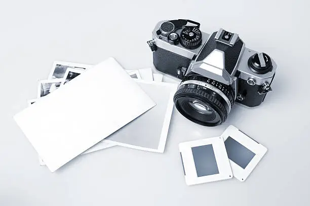 Retro Camera & Blank Photopaper