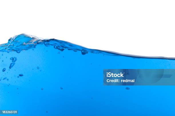 Onda Blu - Fotografie stock e altre immagini di Acqua - Acqua, Astratto, Bianco