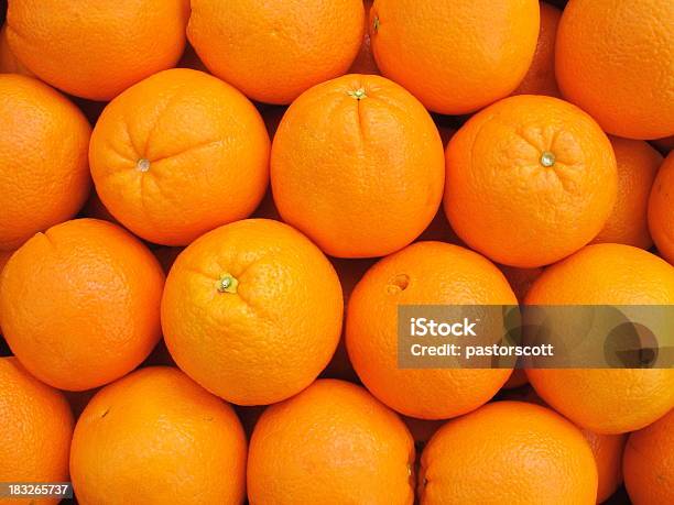 Many Navel Oranges Neatly Arranged Stock Photo - Download Image Now - Orange - Fruit, Orange Color, Stack