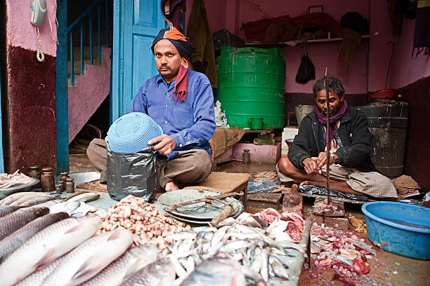 istock Fresh fishes for sale 183265877
