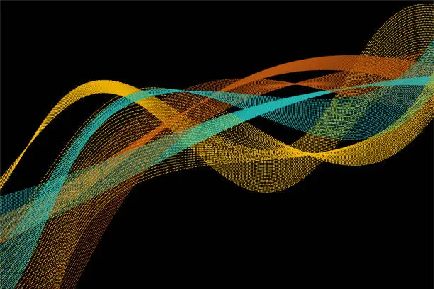 Vector illustration of Soil Vector Data Curve Line Pattern Horizontal 28